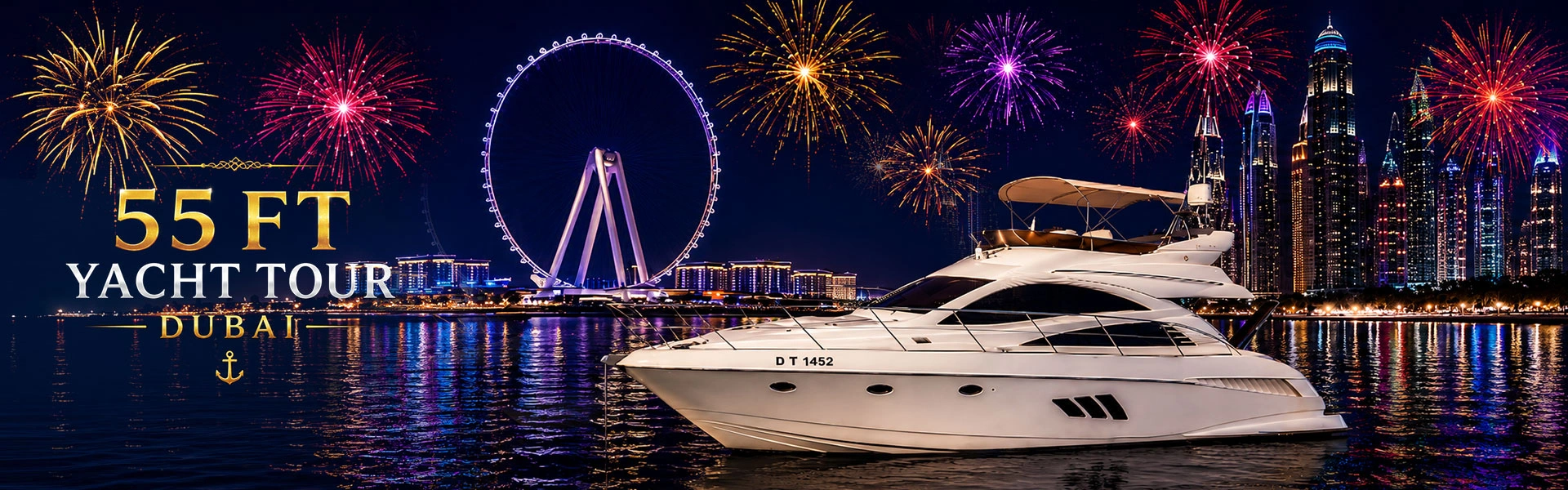 55 Ft Yacht for New Year