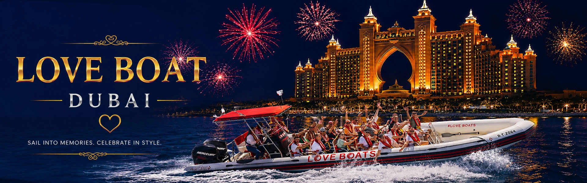 New Year Fireworks Love Boat Tour