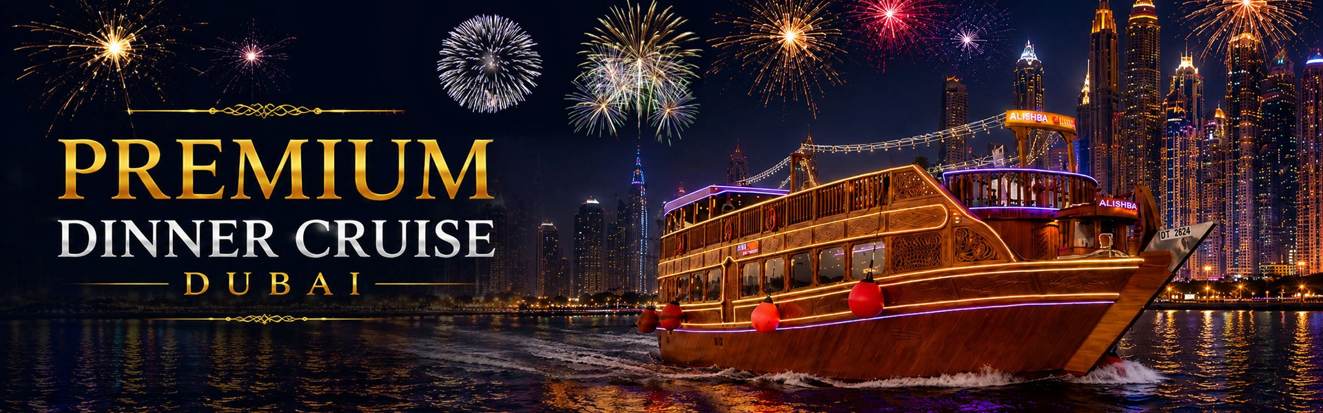 New Year Premium Dinner Cruise Dubai Marina