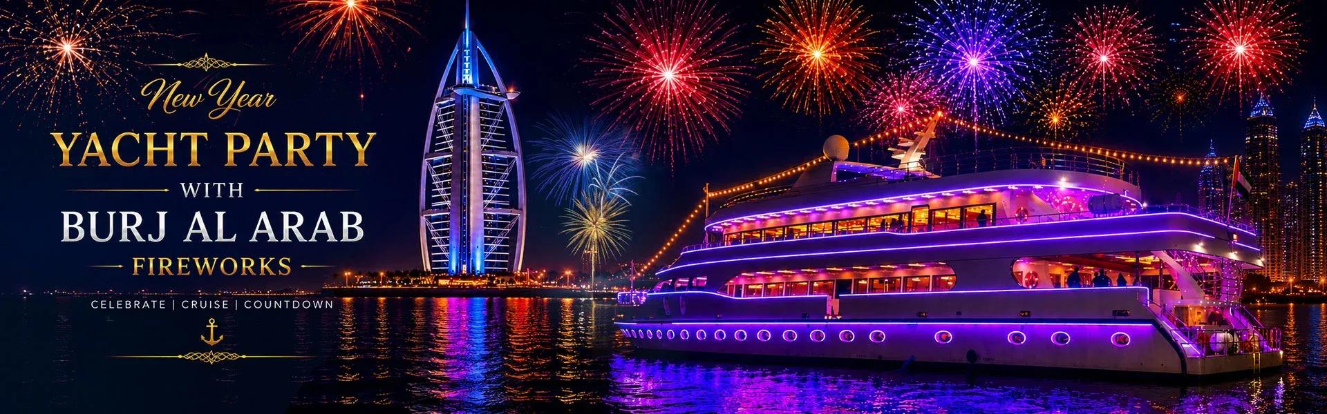 NYE Yacht Party At Burj Al Arab